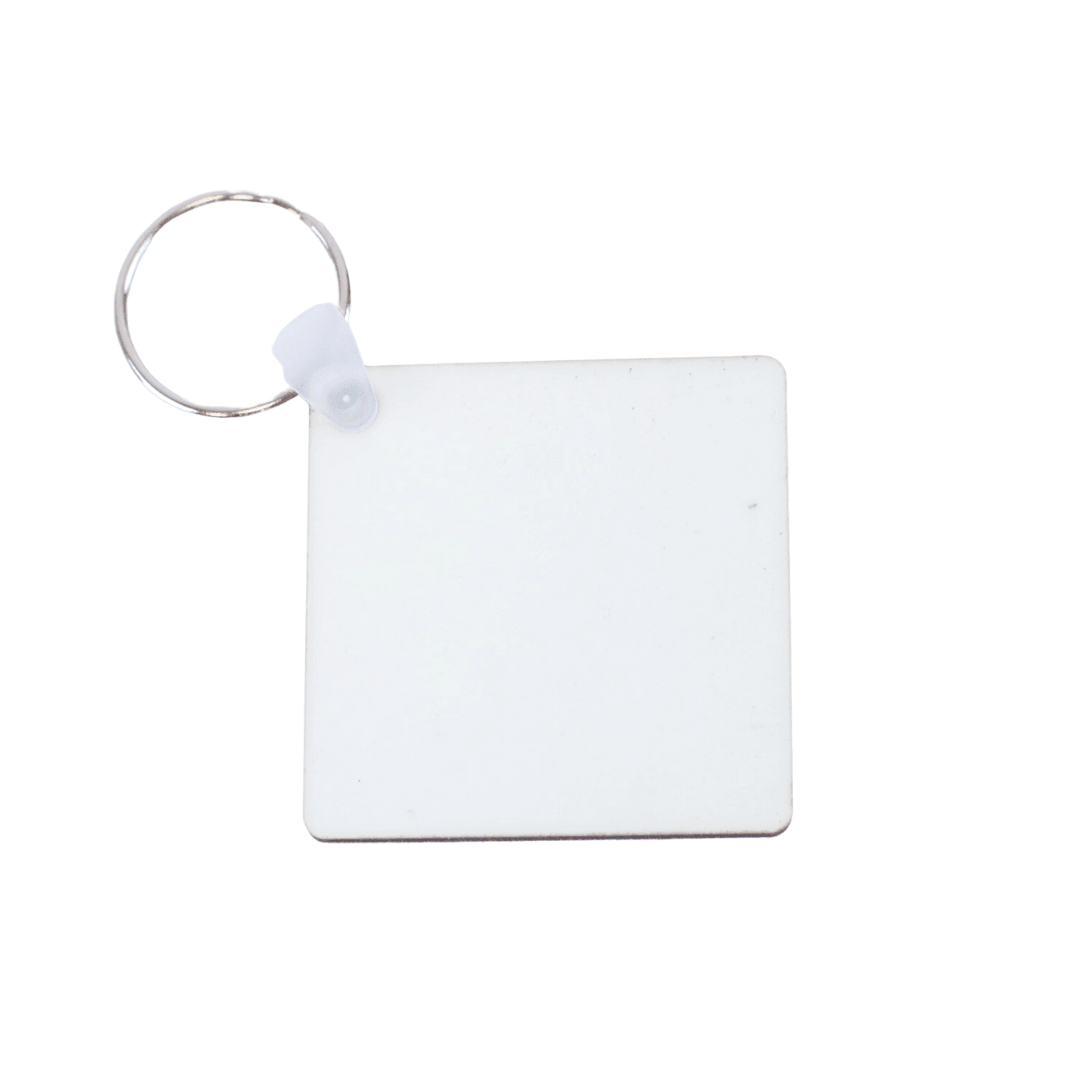Sublimation Wooden Square Keychain 5 Count 2" x 2"