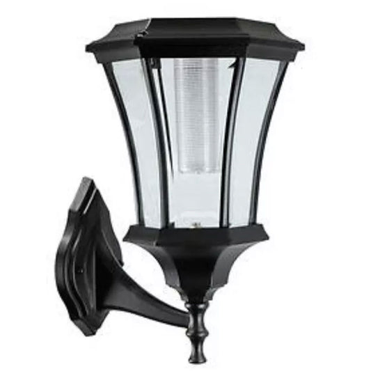 SunRay Martens Wall Mount Solar Lantern- Black