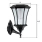 SunRay Martens Wall Mount Solar Lantern- Black