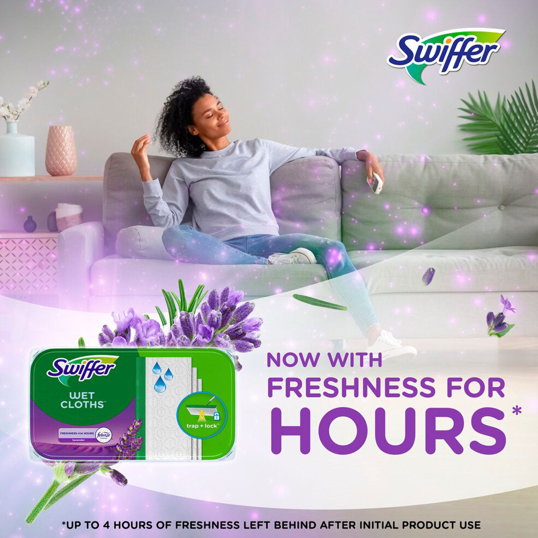 Swiffer Wet Mopping Cloths Lavender