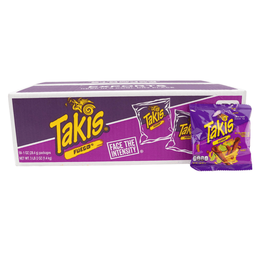 Takis Fuego Chips 1oz, 50 Count-BEST BY 04/17/24