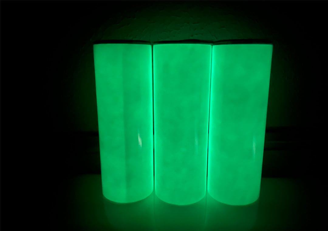 UV Glow in the Dark Halo Tumbler with Clear Lid and Straw 20 oz