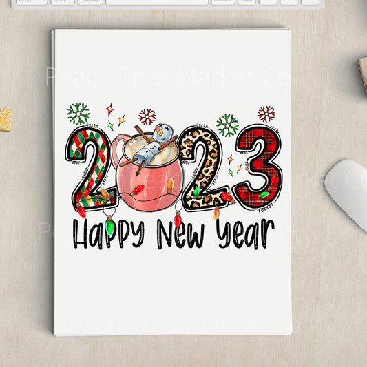 2023 Happy New Year Sublimation Transfer