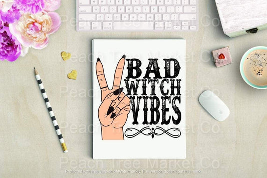 Bad Witch Vibes Sublimation Transfer