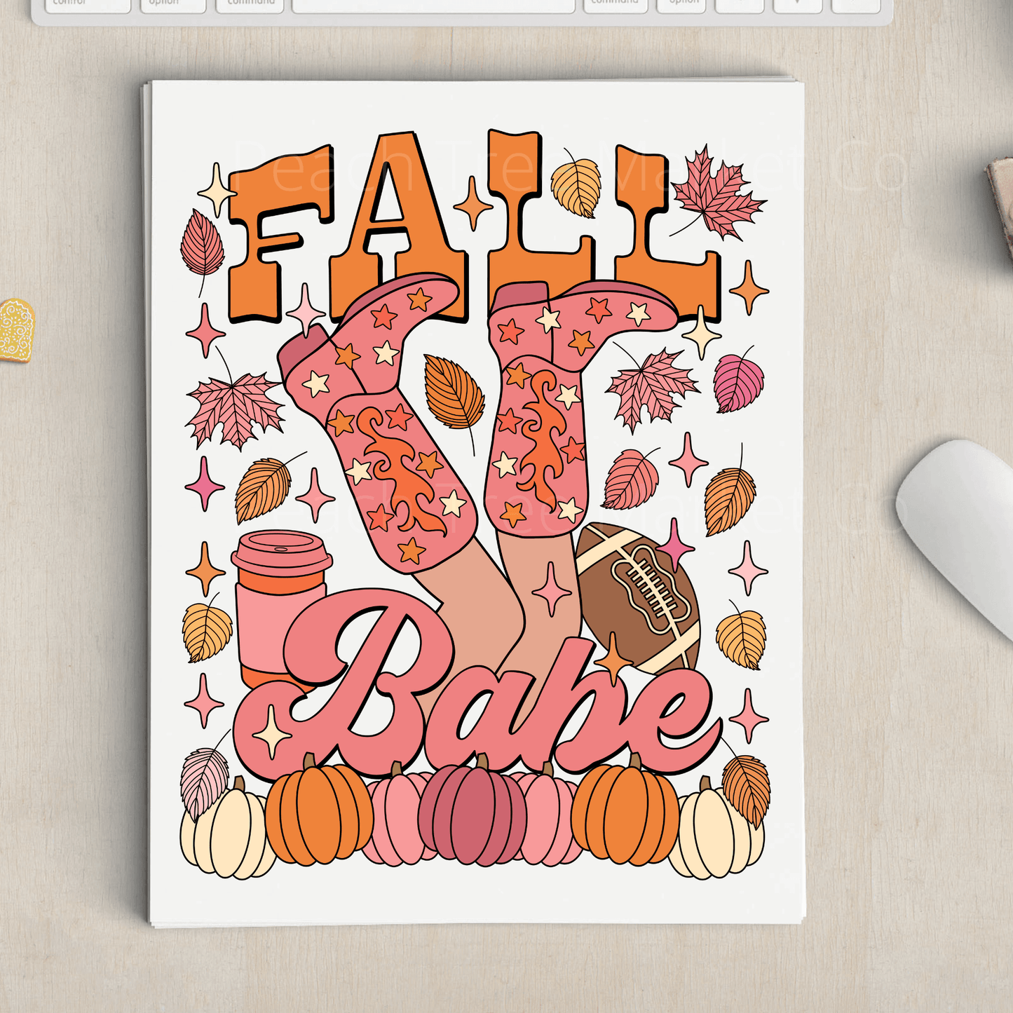 Fall Babe Sublimation Transfer