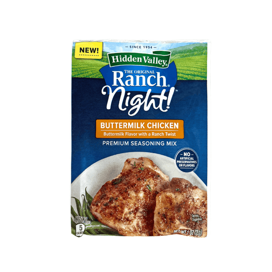 Hidden Valley Night Buttermilk Chicken Seasoning 1 oz-BEST BY 01/09/25