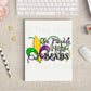 On Tuesday We Wear Beads Mardi Gras Ready To Press Sublimation Print