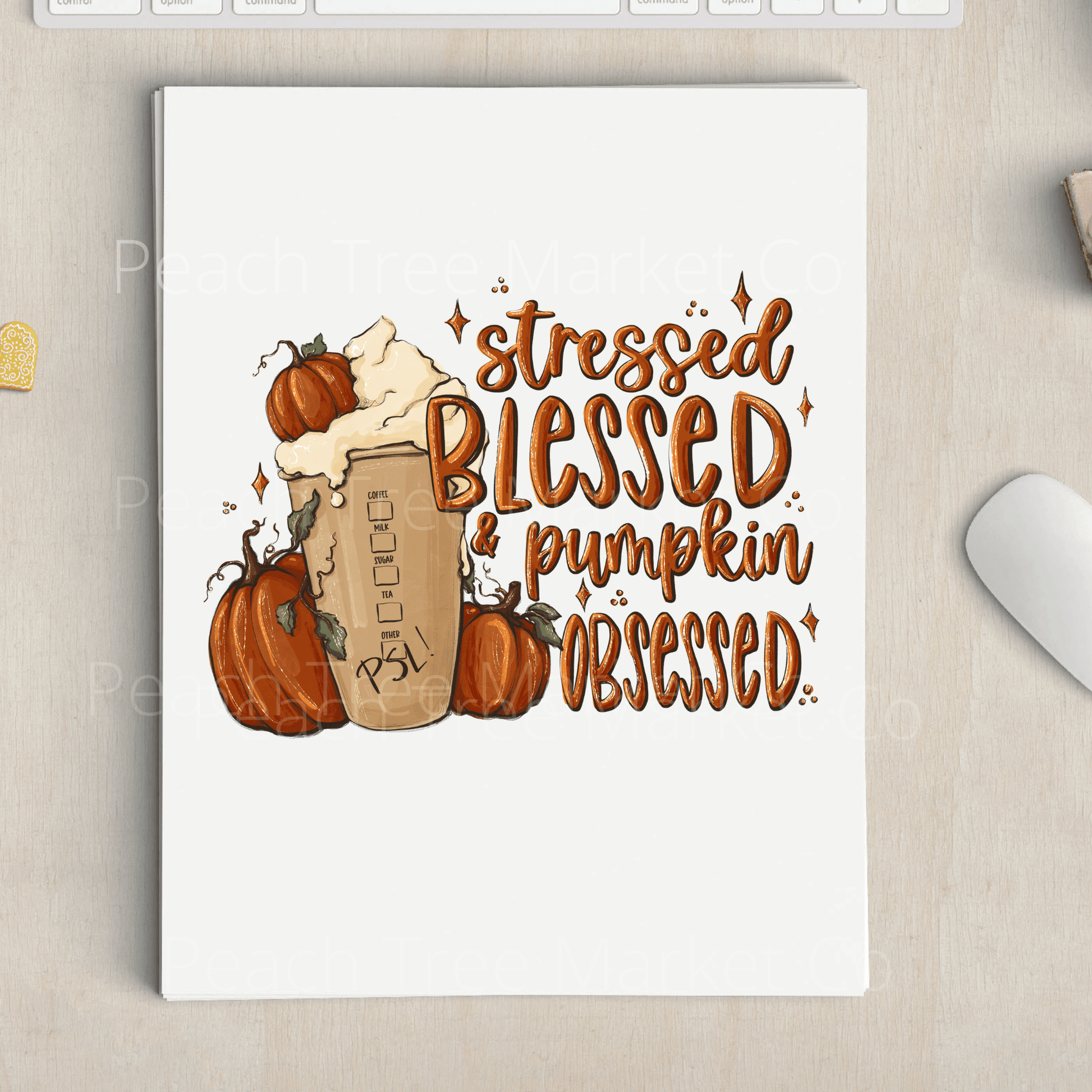 Pumpkin Obsessed Sublimation Transfer